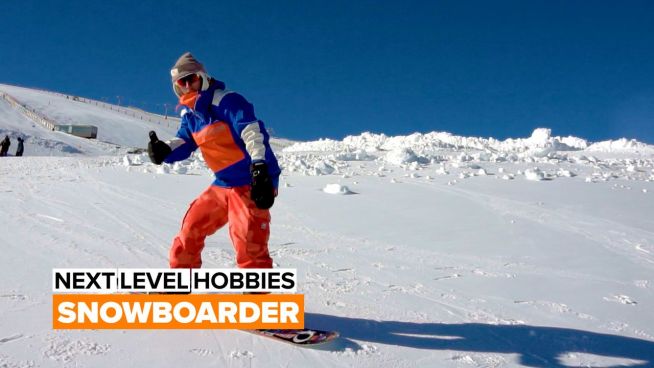 Der Snowboarder: Durch eisige Bergen gleiten