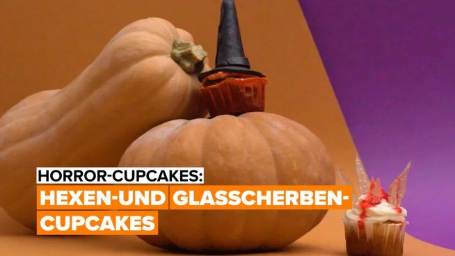 Horror Cupcakes: Hexen- und Glasscherben-Cupcakes