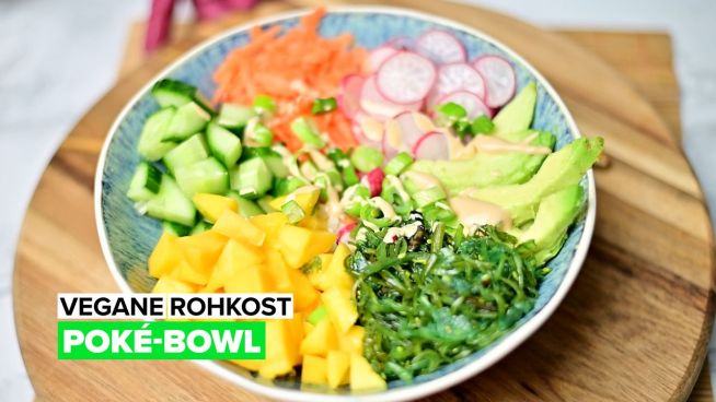 Vegane Rohkost: Poké-Bowl