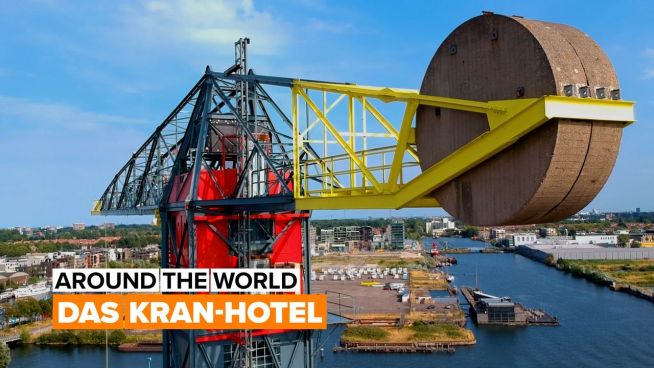 Around the world: Kran-Hotel in Amsterdam