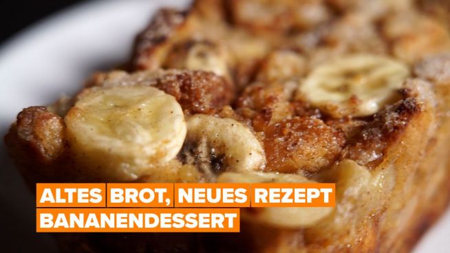 Altes Brot, neues Rezept: Bananendessert