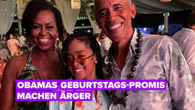 Obamas Geburtstagskünstler haben das Fotoverbot offensichtlich nicht verstanden